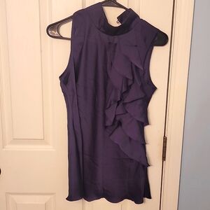 Kenar Purple Sleeveless Blouse
